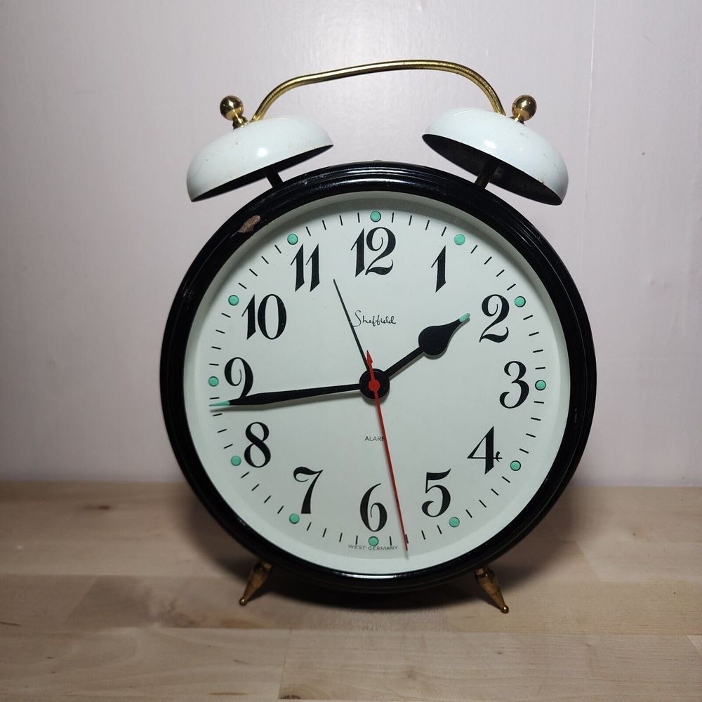 Sheffield Vintage West Germany Wind Up Alarm Clock  - Not‎ Working
